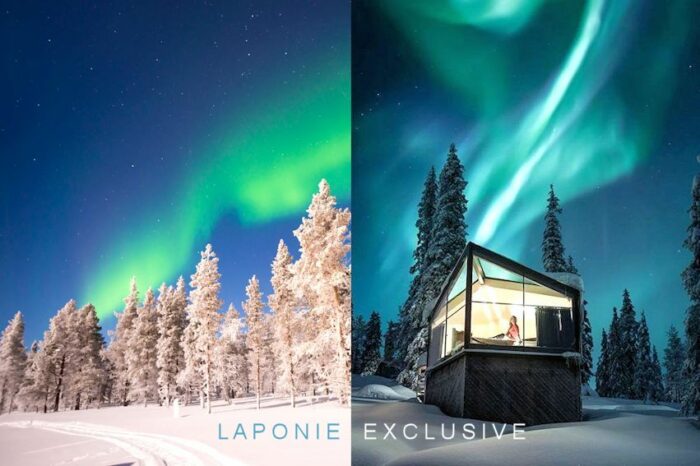 Voyage Laponie, départ 12 février 2026, 6 jours, Adulte: 1895 €, Enfant: 1695 €, Aurores Boréales, Multi-Activités, Safari Motoneige…