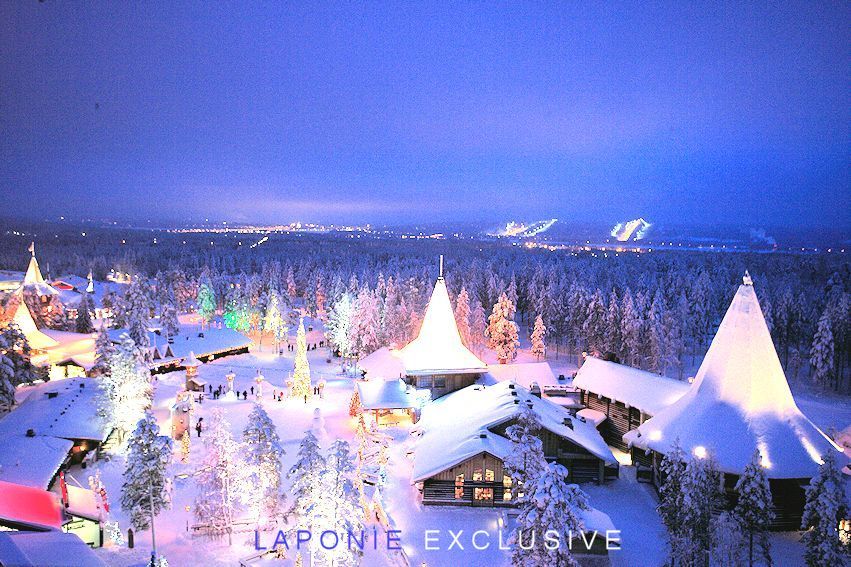 voyage sejour Rovaniemi tout compris vol hotel chalet aurores boreales multi activites safari motoneige