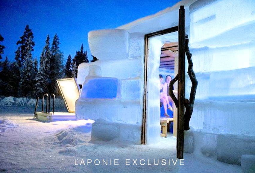 voyage Laponie Finlande ice exclusive spa 2023 2024 multi activites safari motoneige aurores boreales