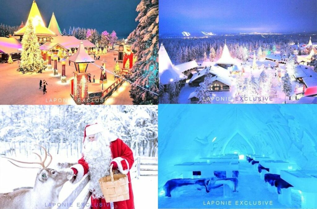Voyage séjour Finlande Laponie décembre 2024 Village Officiel Père Noël Tout Compris Ice Hotel de Glace 2024 2025