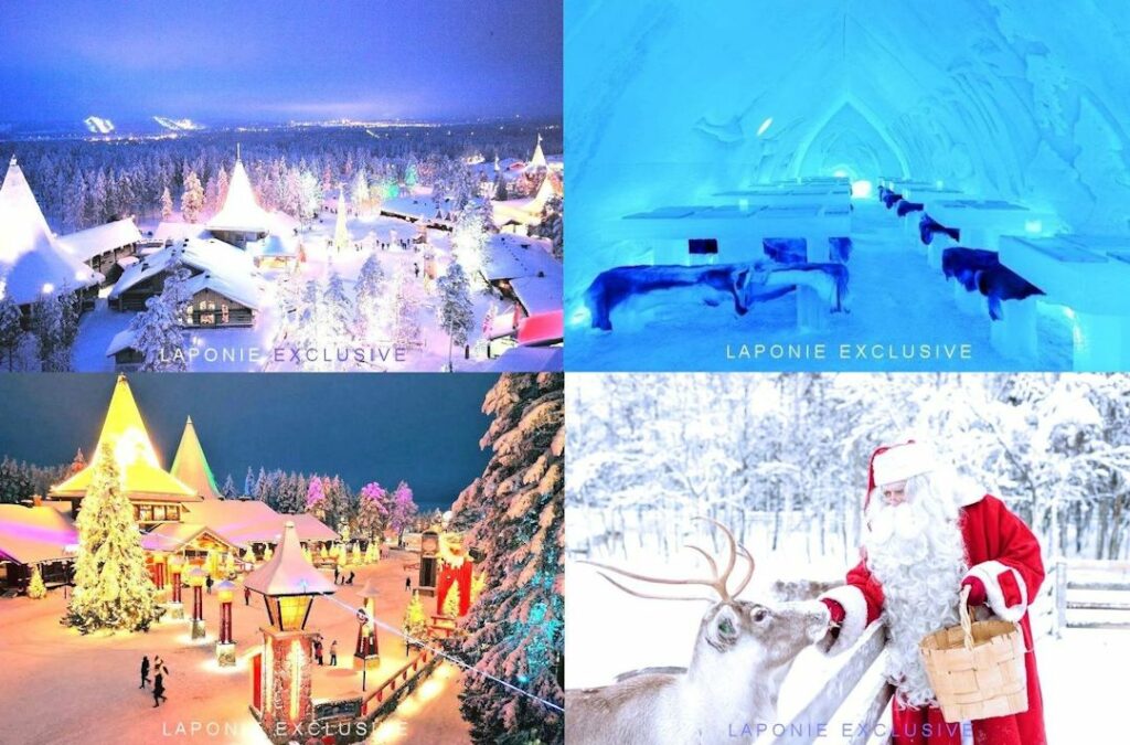 Voyages séjours Laponie Finlande décembre 2024 village officiel père noël tout compris ice hotel de glace 2024 2025