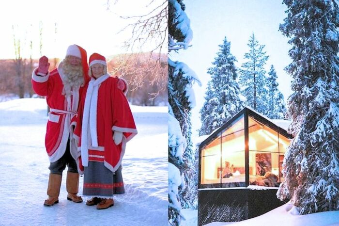 Voyage Noël 2025 départ 23 décembre 2025, 6 jours, Multi-Activités, Maison et Ateliers avec le Père Noël, Igloo de Verre Aurora Panorama Igloo