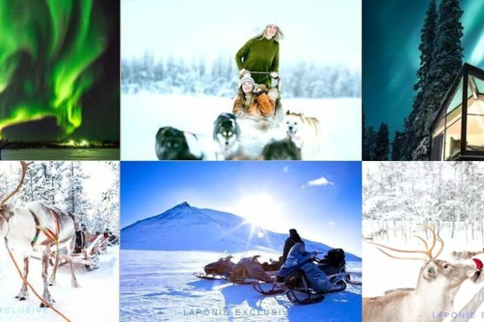 Voyage Noël 2025 départ 23 décembre 2025, 6 jours, Multi-Activités, Maison et Ateliers avec le Père Noël, Igloo de Verre Aurora Panorama Igloo