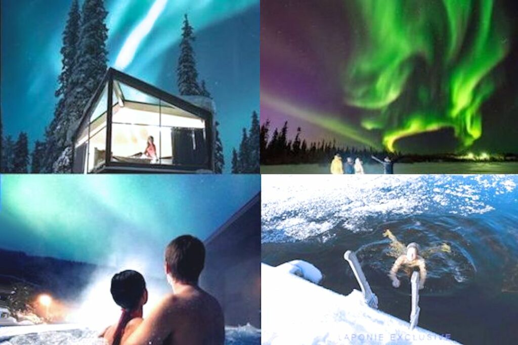 Voyage Réveillon 2026 All Inclusive séjour Nouvel An 2026 Tout Compris Laponie finlandaise Aurores Boréales Igloo de Verre